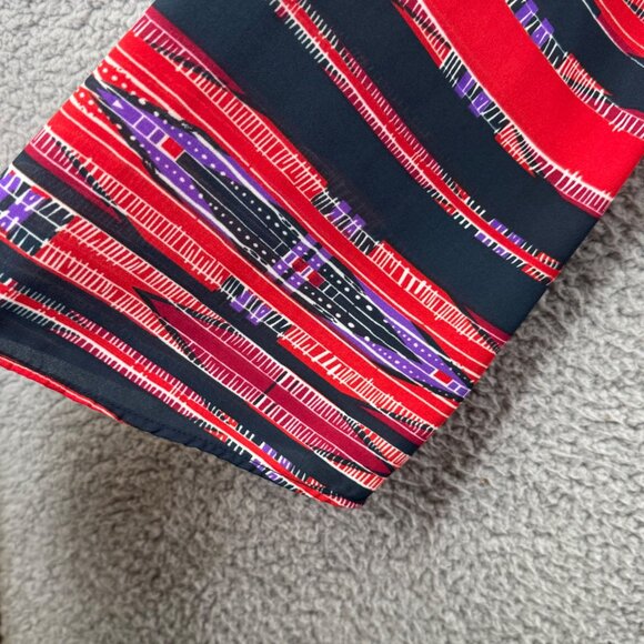 Eight Sixty Womens Multicolor Striped Wrap Blouse Size XS - Picture 4 of 7